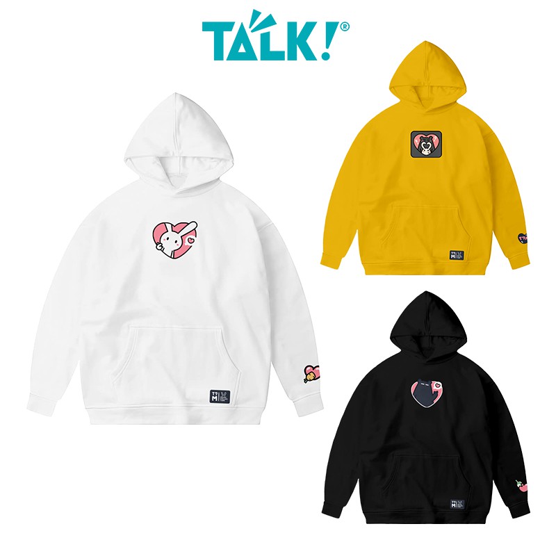 Áo Hoodie Crush Collection Thỏ/Gấu - Thỏ Bảy Màu - TALK!