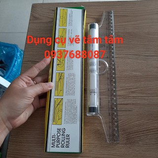 Thước vẽ kỹ thuật, thước lăn, rolling ruller 30cm