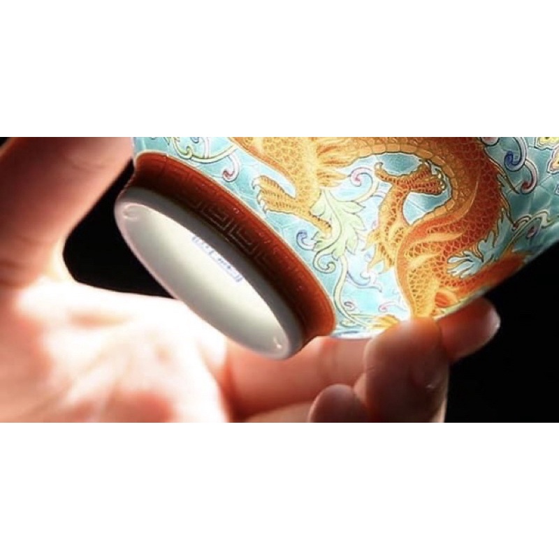 Chén khải  kiểu cung đình thấu quang