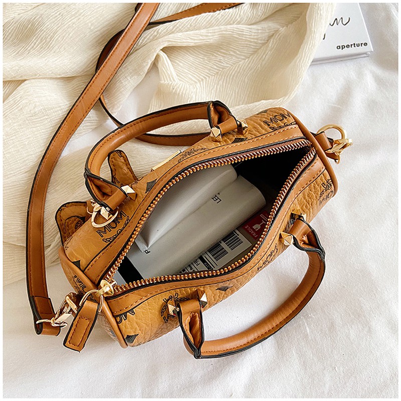 HOÀN XU - FREESHIP _ Túi đeo chéo , túi xách nữ hình trống kèm móc khoá hình ngựa đáng yêu