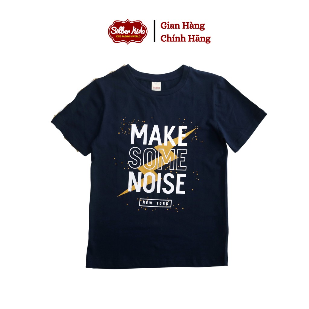 Áo Phông Bé Trai 8-14 Tuổi Cộc Tay In Make Some Noise SILBER KIDS