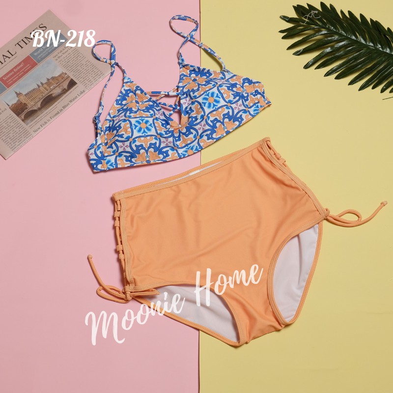 Bikini Nữ 2 Mảnh, Đồ Bơi, Áo Tắm Đi Biển Đẹp Họa Tiết Thổ Cẩm Mã BN-218 | BigBuy360 - bigbuy360.vn