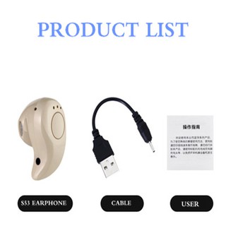 Tai Nghe Bluetooth Mini Không Dây Tích Hợp Micro Cho iOS Android