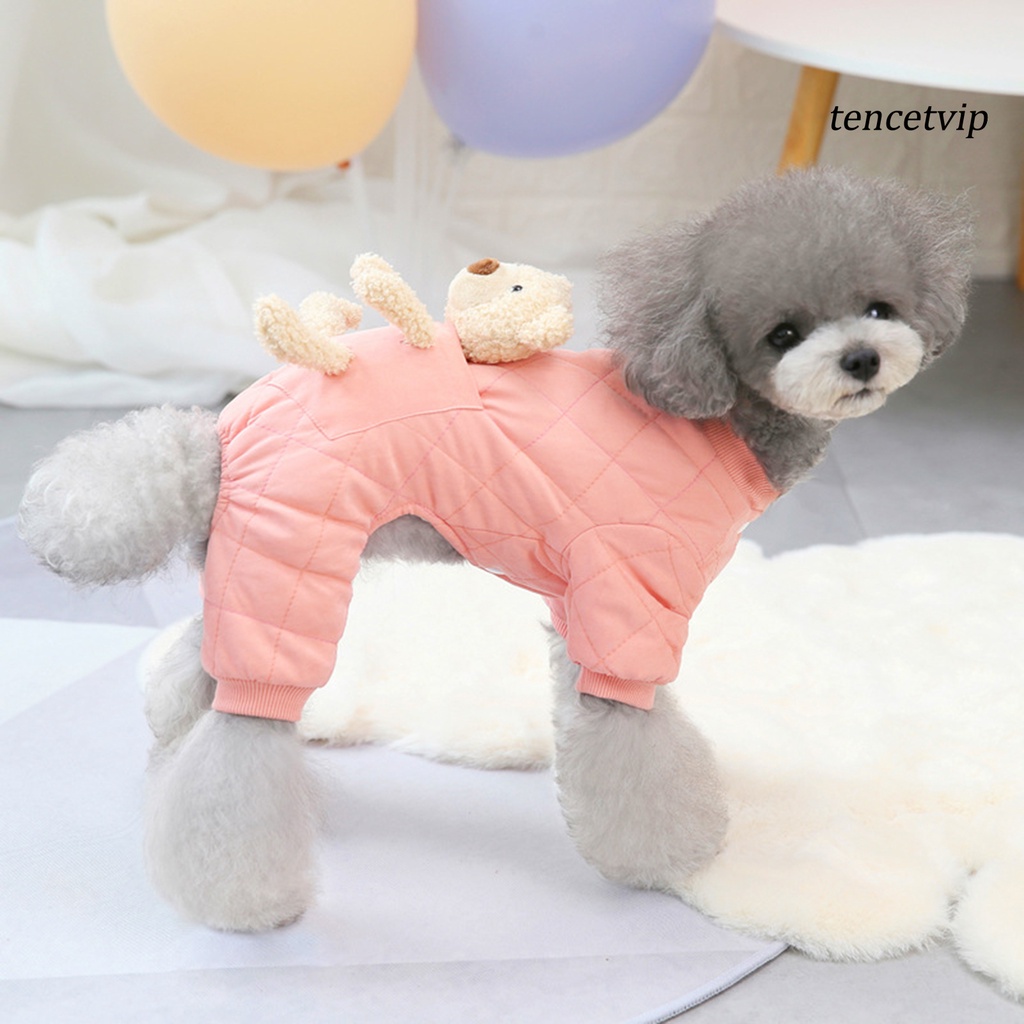 Bộ áo liền quần giữ ấm thân thiện với làn da cho thú cưng