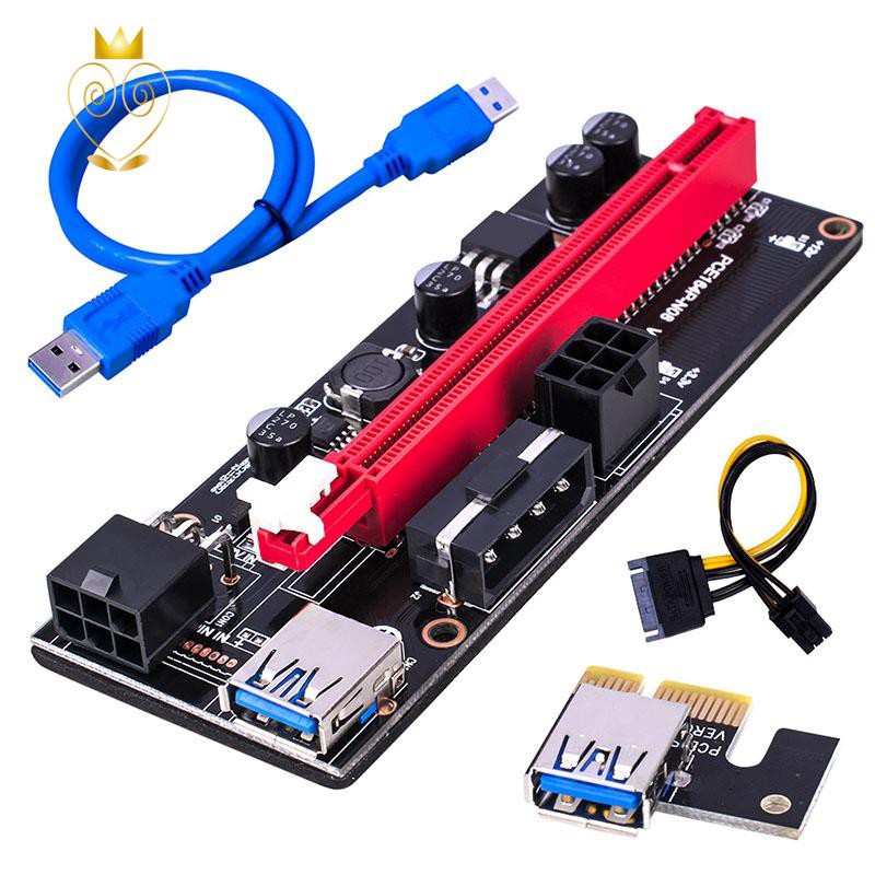 Card Chuyển Đổi Pci-E 60cm Ver009S 1x Sang 16x Usb 3.0