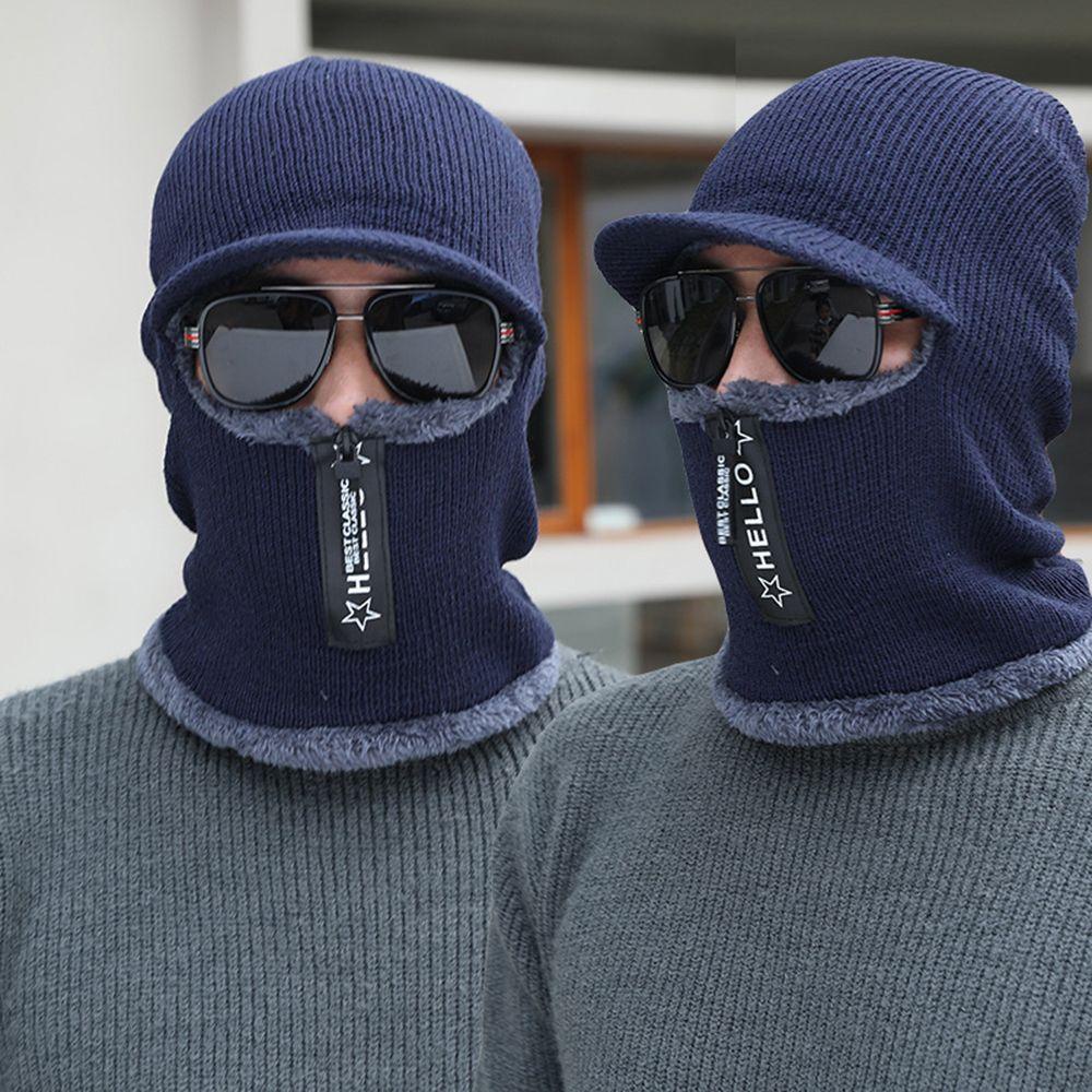 Mũ Trùm Đầu Giữ Ấm Cổ Bằng Lông Nhung Dày Dặn Cho Hoạt Động Ngoài Trời