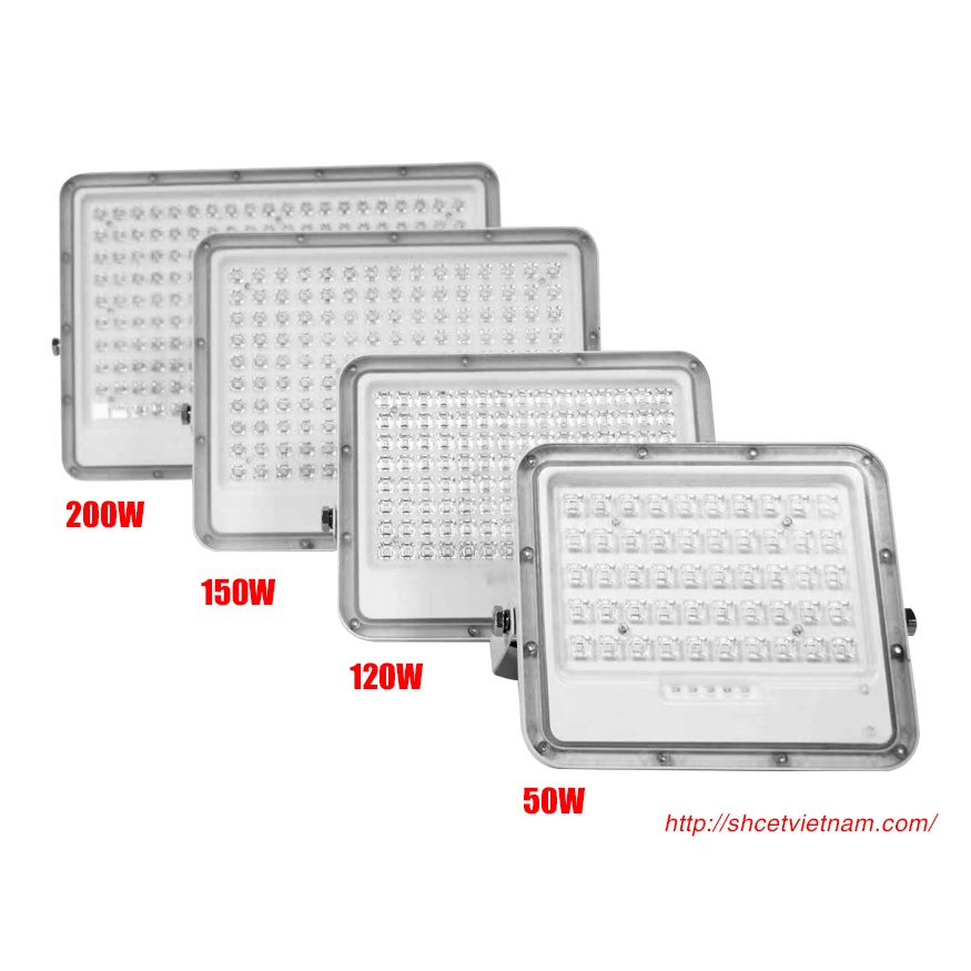 Đèn Pha LED Năng Lượng Mặt Trời SHCET Cet-106B-50W, 120W, 150W, 200W - Chiếu sáng từ 20-24h- Bảo hành 24 tháng