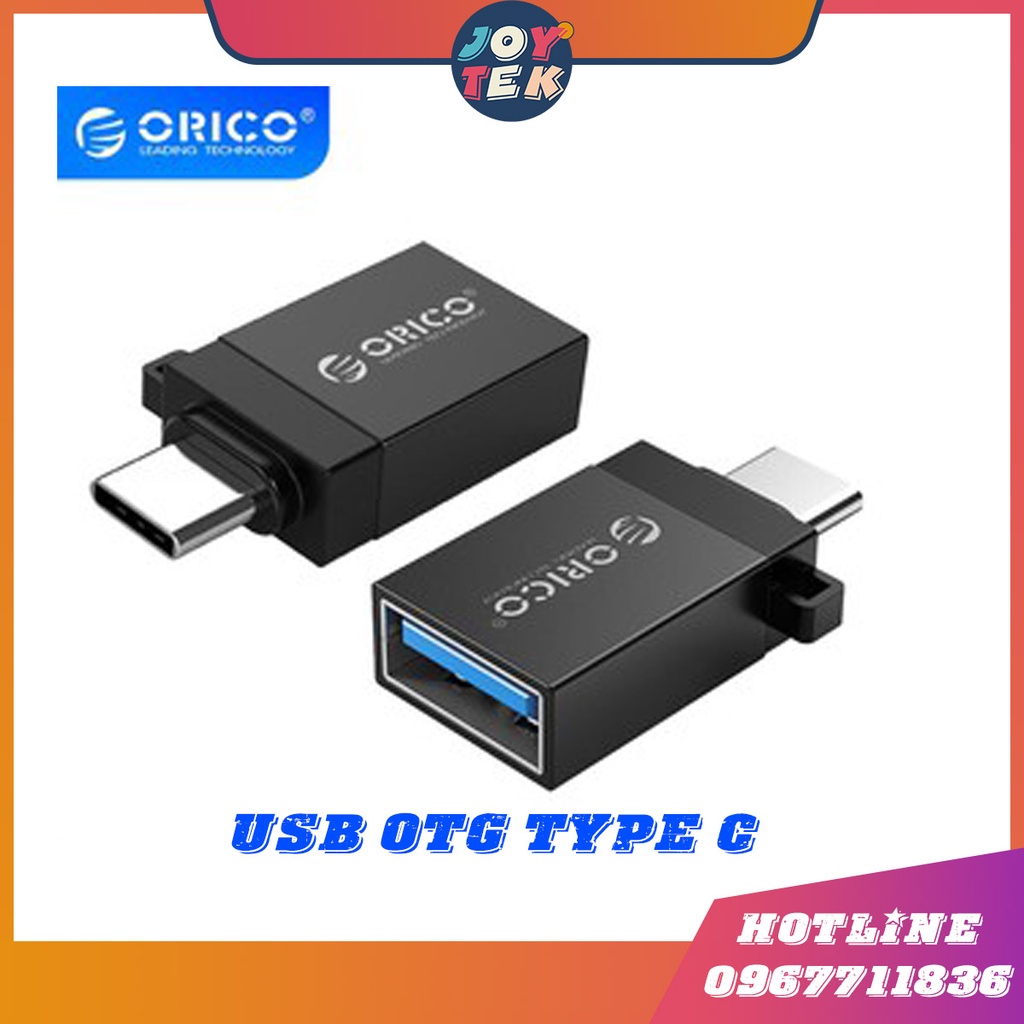 △❀﹍Đầu chuyển OTG Type-C to USB 3.0 ORICO UT01 UT02 5Gbps | Vỏ nhôm có móc khoá