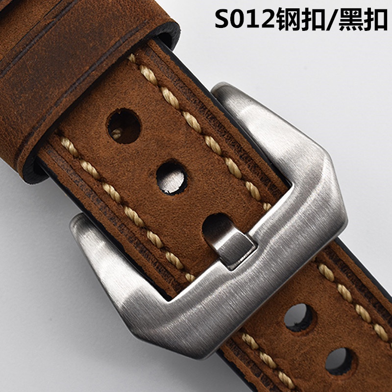 Dây Đeo Bằng Da Thật 18 / 20 / 22 / 24mm Thay Thế Cho Đồng Hồ Thông Minh Samsung S3 Huawei Huami GT2