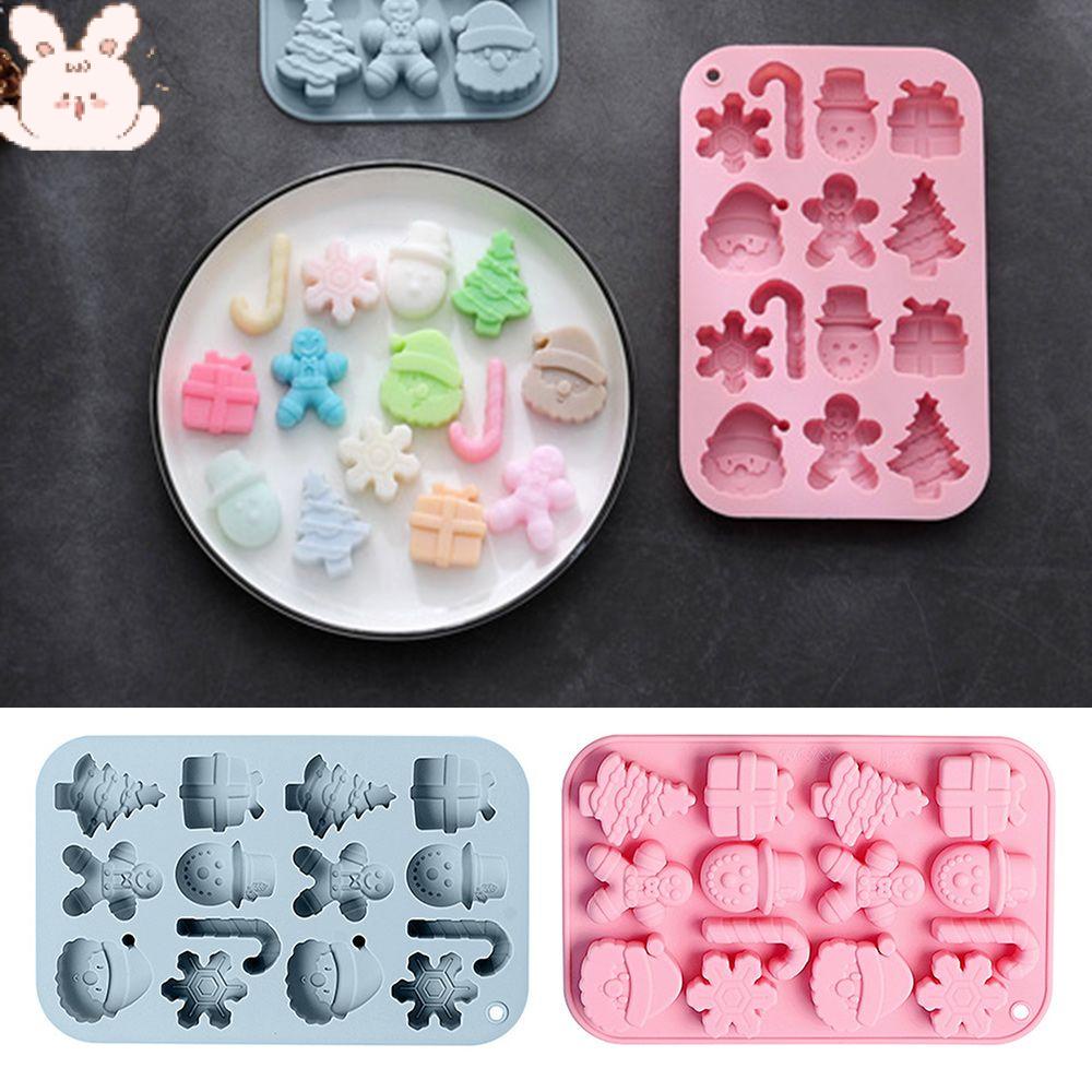 Khuôn Silicone Làm Xà Phòng / Sô Cô La Chủ Đề Giáng Sinh