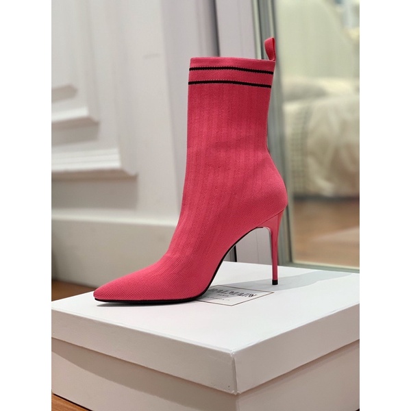 Bốt thời trang nữ gót cao 10.5cm mũi nhọn mẫu mới thương hiệu Balmain cao cấp