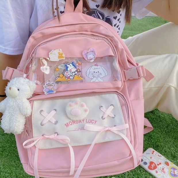 Balo nữ nam đi học giá rẻ thời trang cá tính cute dễ thương - A4