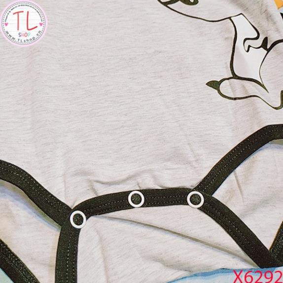 Thời trang trẻ em - Bộ Bodysuit thun ngắn cho bé hình khủng long - Quần áo bé trai - Bộ bé trai - Quần áo bé gái - Bộ bé
