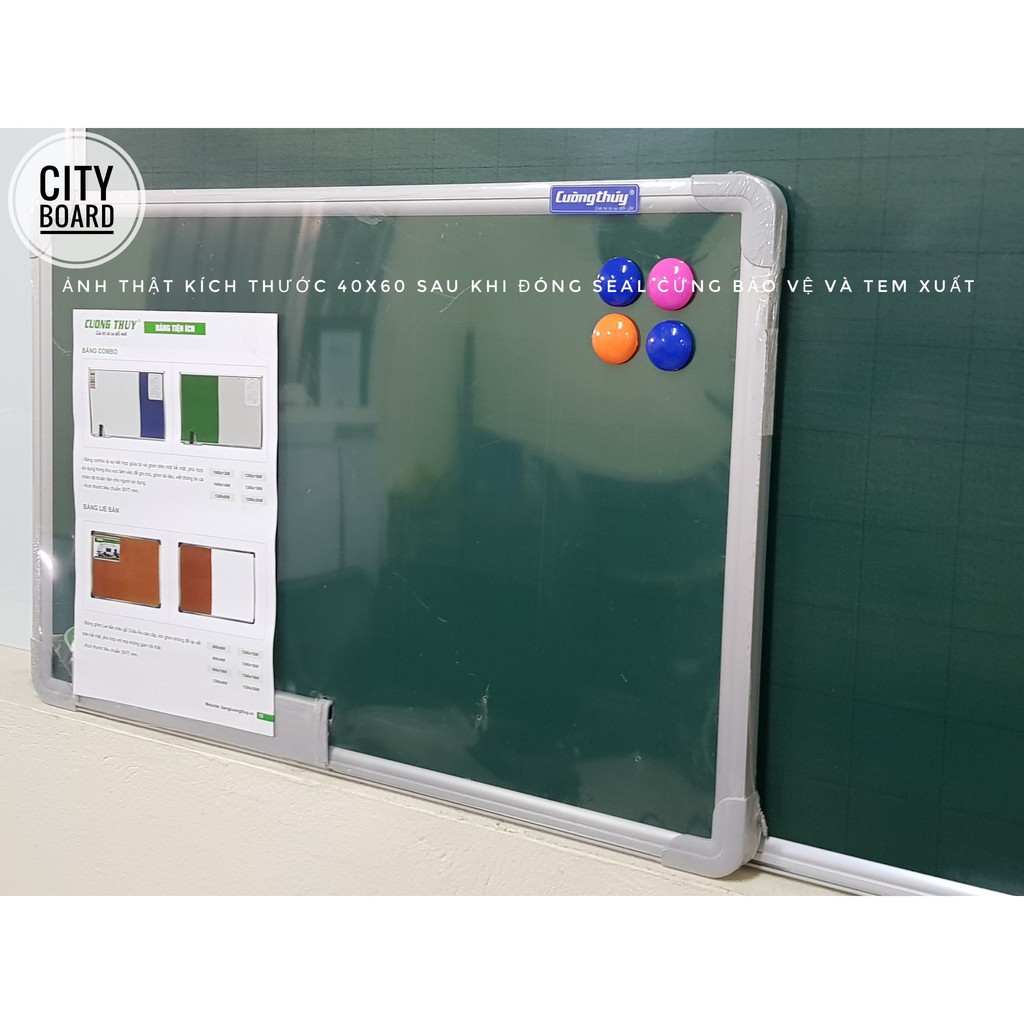 Bảng từ xanh KT: 40x60 , 60x100 cm dòng Standard - Bảng Cường Thúy,