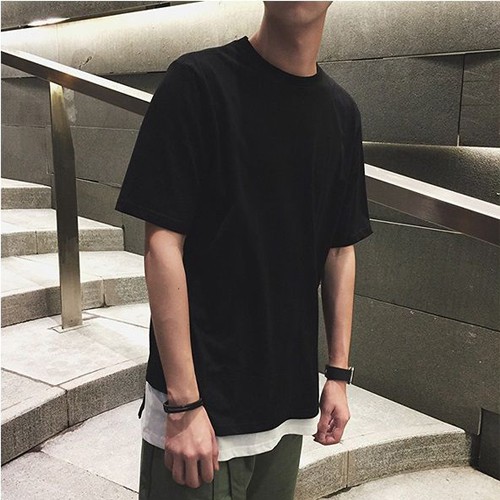 Áo Thun layer 4 black _Fox Unisex