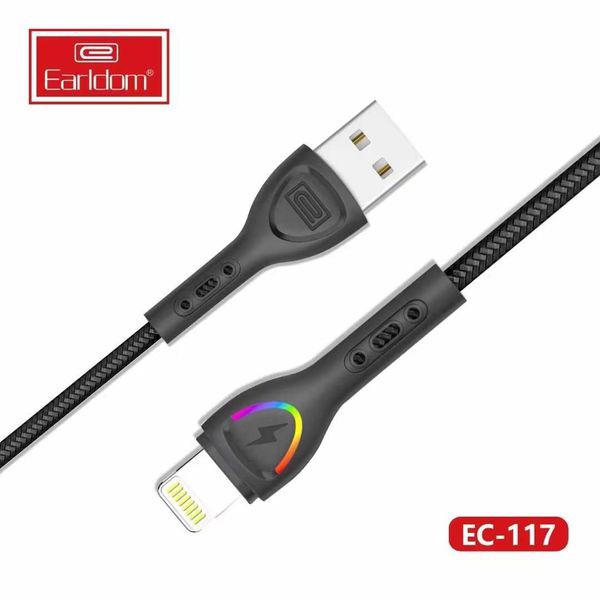 Dây cáp Sạc Earldom 1M EC – 117 sạc nhanh 3A cho điện thoại