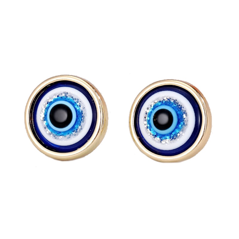 San * Bông Tai Bùa May Mắn Hình Mắt Quỷ Lấp Lánh Thổ Nhĩ Kỳ