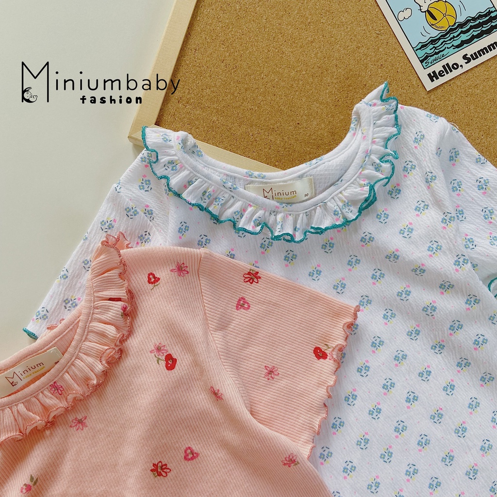 Set bộ thu đông cho bé gái Minium, Quần áo trẻ em chất liệu cotton cho bé từ 1-6 tuổi-SB1041