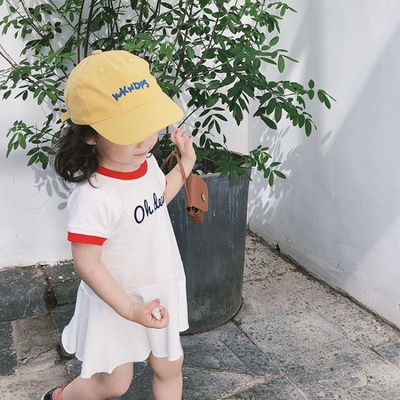 Váy Đầm Bóng Chày Phong Cách Hàn Quốc Cho Bé Gái