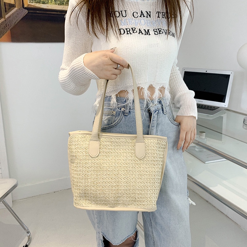 Túi Xách Cỡ Lớn Màu Trơn Đơn Giản Thời Trang Cho Nữ