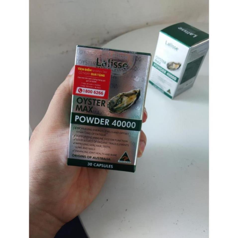 [Giá Gốc] Tinh Hàu Lalisse Oyster Max Powder 40000 - Hỗ Trợ Tăng Cường Sức Khỏe Phái Nam - Hộp 100 viên