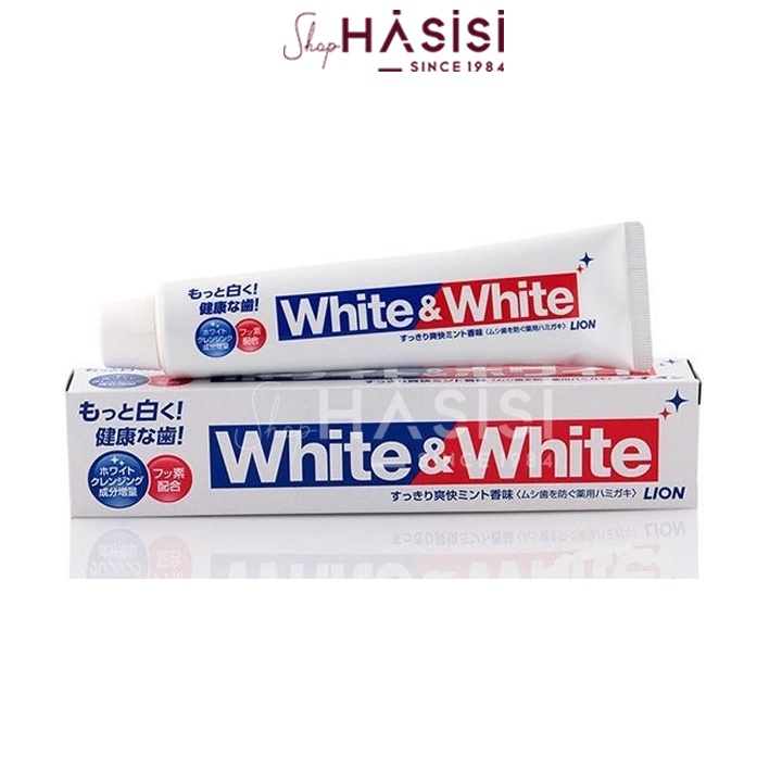 KEM ĐÁNH RĂNG LION - White &amp; White 150ml