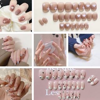 [Hàng mới về] Bộ 24 Móng Tay Giả Làm Kiểu Pháp Làm Đẹp Độc Đáo