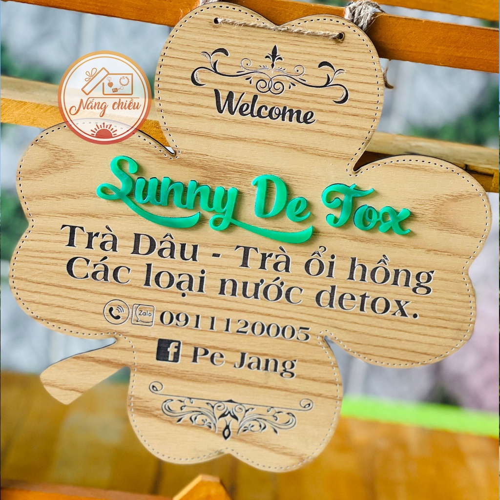 [Bảng gỗ decor shop] - Bảng hiệu gỗ thiết kế theo yêu cầu - Giá rẻ nhất