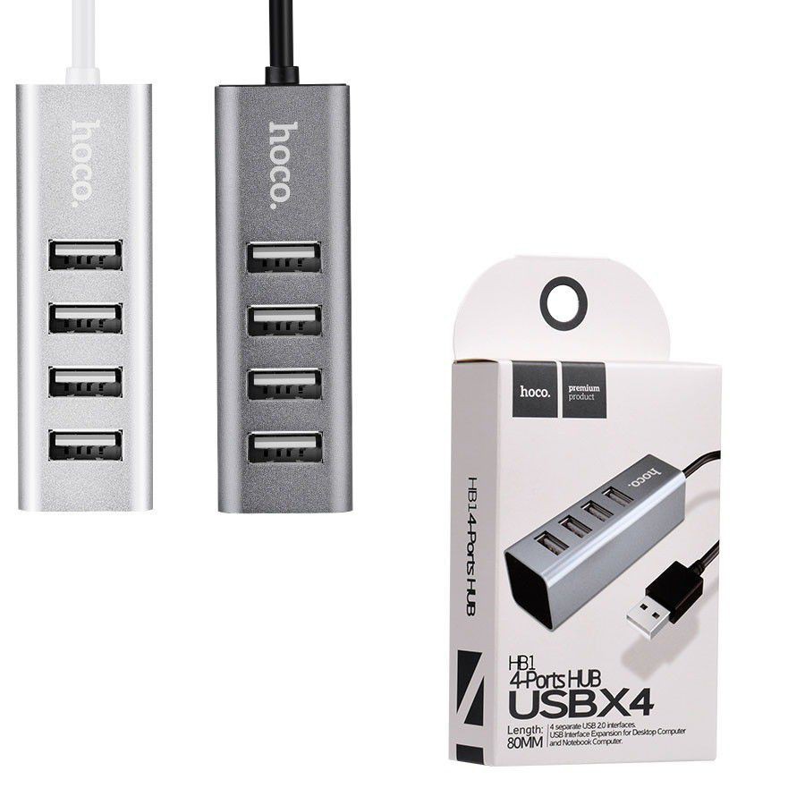 Bộ chia cổng usb hoco HB1 hub 4 cổng usb bảo hành 12 tháng [Chính hãng chất lượng]