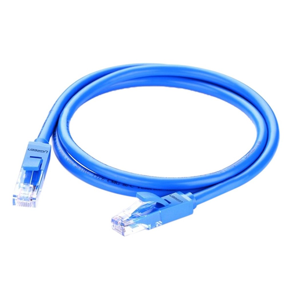 Dây cáp mạng đúc bấm sẵn CAT6E UTP 568B 4P8C 26AWG 1Gbps 11203- 3 mét UGREEN (màu xanh)