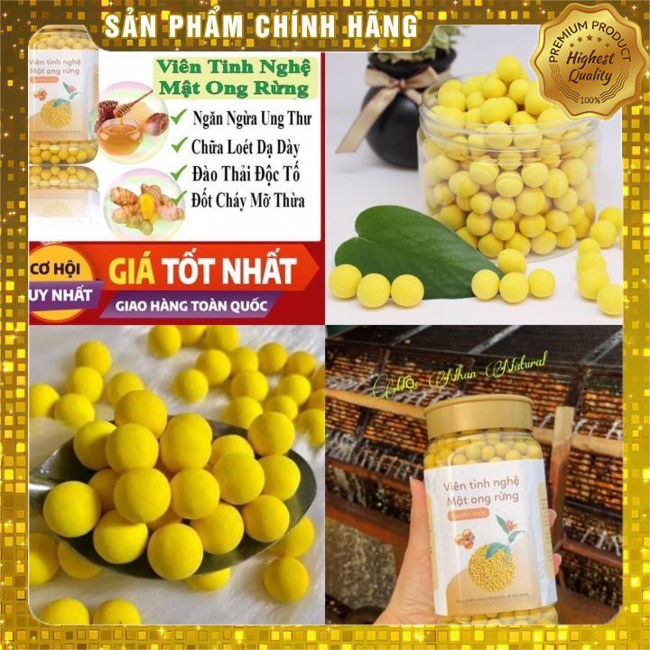 [FREESHIP][Giảm giá tháng 5] Viên Nghệ Mật Ong Rừng - Tinh Bột Nghệ Nguyên Chất [Đã Kiểm Tra Chất Lượng]