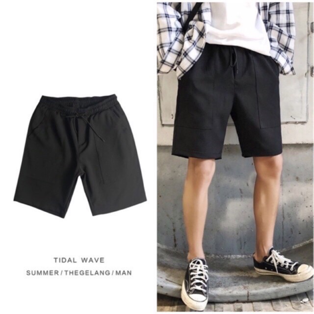 Quần short unisex nam nữ chất da cá | BigBuy360 - bigbuy360.vn