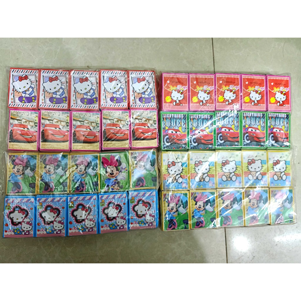 Bộ bài hoạt hình in hình mini nhiều mẫu 54 lá in hình anime manga dễ thương siêu độc đáo