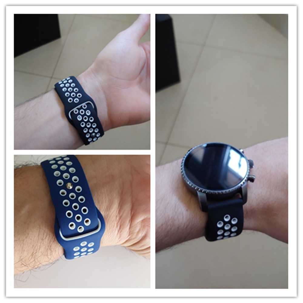 Dây Đeo Đồng Hồ 22mm Bằng Silicon Cho Samsung Galaxy Watch 46mm R800 Gear S3 Classic & Frontier Gear 2 R380 R381 Live R382