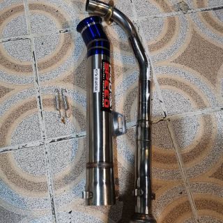 Pô xe máy inox không nỉ full cổ cho dream Wave sirius