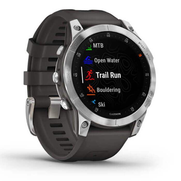 Đồng hồ thông minh Garmin Epix Gen 2, Slate Steel, Silicone Band