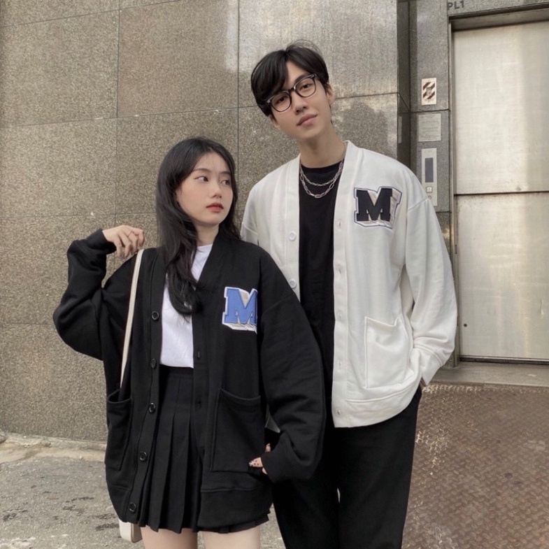 Áo khoác nữ cardigan form rộng M Logo missout MMM mã TB01 CARINA