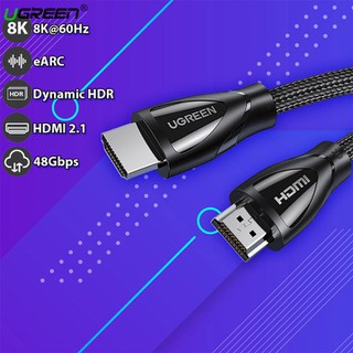 Cáp HDMI 2.1 Ugreen Chính Hãng HD140 (4K@120Hz x 8K@60Hz- ARC) 80401 80402 80403 Dây Mềm