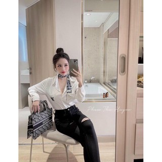 🌺 SƠ MI LỤA THÊU DIOR KÈM KHĂN 🌺