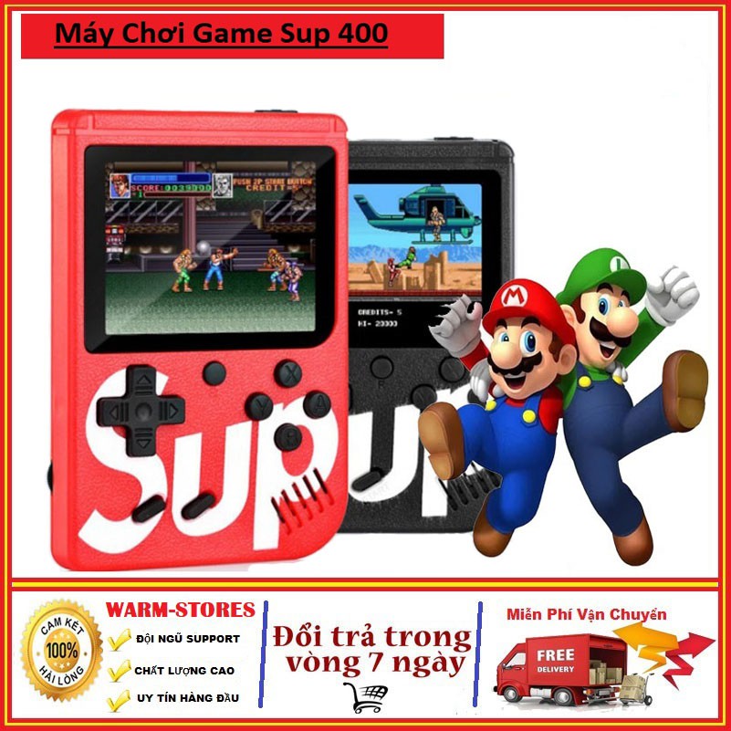 Máy Chơi Game SUP400 Cầm Tay G1 Plus - HƠN 400 TRÒ CHƠI(kèm tay cầm 2 người chơi)