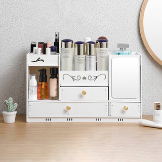 Kệ gỗ đựng mỹ phẩm để bàn