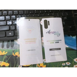MIẾNG DÁN PPF CHO SAMSUNG NOTE 10 / NOTE 10 Plus, Note 20 ultra, Note 8, Note 9