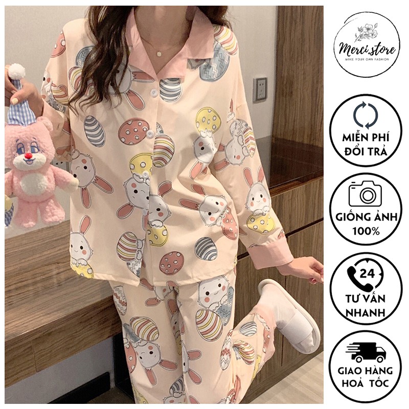 Bộ ngủ, đồ mặc ở nhà mùa thu đông Hàng Quảng Châu chất mịn đẹp | BigBuy360 - bigbuy360.vn