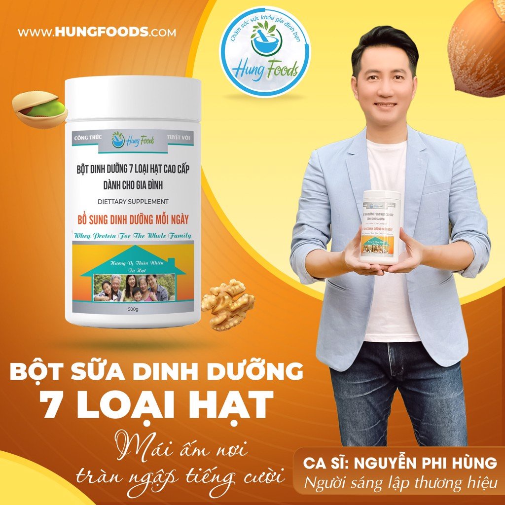 Bột Dinh Dưỡng 7 Loại Hạt Cao Cấp Cho Gia Đình - Bột Dinh Dưỡng - Dinh Dưỡng Hung Foods