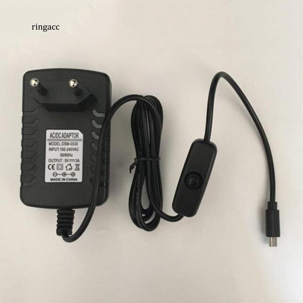 Bộ sạc nguồn DC Micro USB 5V 3A cho máy tính bảng điện thoại