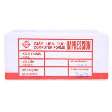 Giấy in liên tục - giấy in kim kt 210x279mm 2 liên, 3 liên và A5