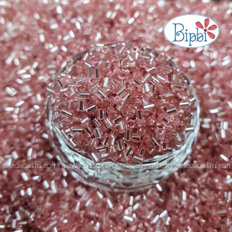Hạt cườm ống ngắn TQ hàng AAA hồng silverline | BigBuy360 - bigbuy360.vn