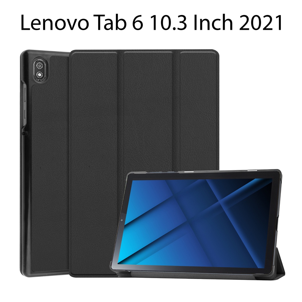Bao Da Cover Cho Máy Tính Bảng Lenovo Tab 6 10.3 Inch 2021 Hỗ Trợ Smart Cover