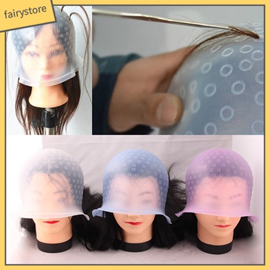 Mũ Nhuộm Tóc Bằng Silicon Mềm Nhẹ Màu Sáng Thông Dụng Tại Nhà
