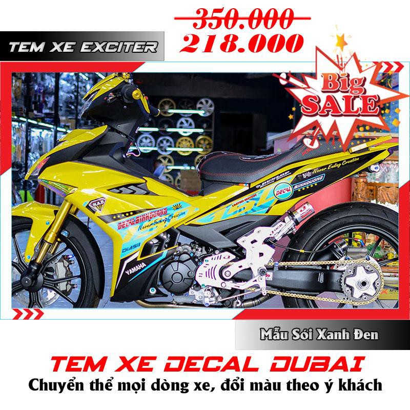 Tem Trùm Exciter 150 Vàng Nổi Bất